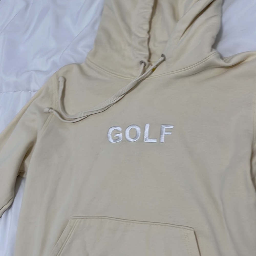 Cream Golf Hoodie Size XS
